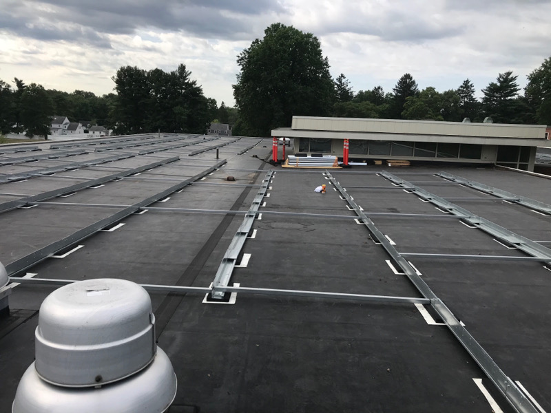 Flat Commercial Roof with waranty