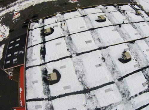 Snow on a roof